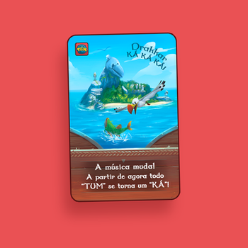 Promo Ilha das Gaivotas do jogo de cartas Drakkar Tum Tum da TGM Editora