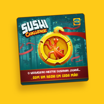 Promo Desafio do Louva-a-Deus do jogo de tabuleiro Sushi Rush da TGM Editora