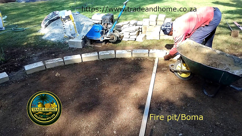 Laying brick work using a plank-guide