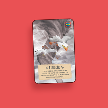 Promo Furacão do jogo de cartas Gaivotas da TGM Editora