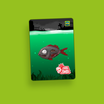 Promo Peixe Zumbi (Leandro Zombie) do jogo de cartas Histórias de Pescador da TGM Editora