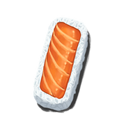 Sushi Nigiri de Salmão  do jogo de tabuleiro Sushi Rush da TGM Editora