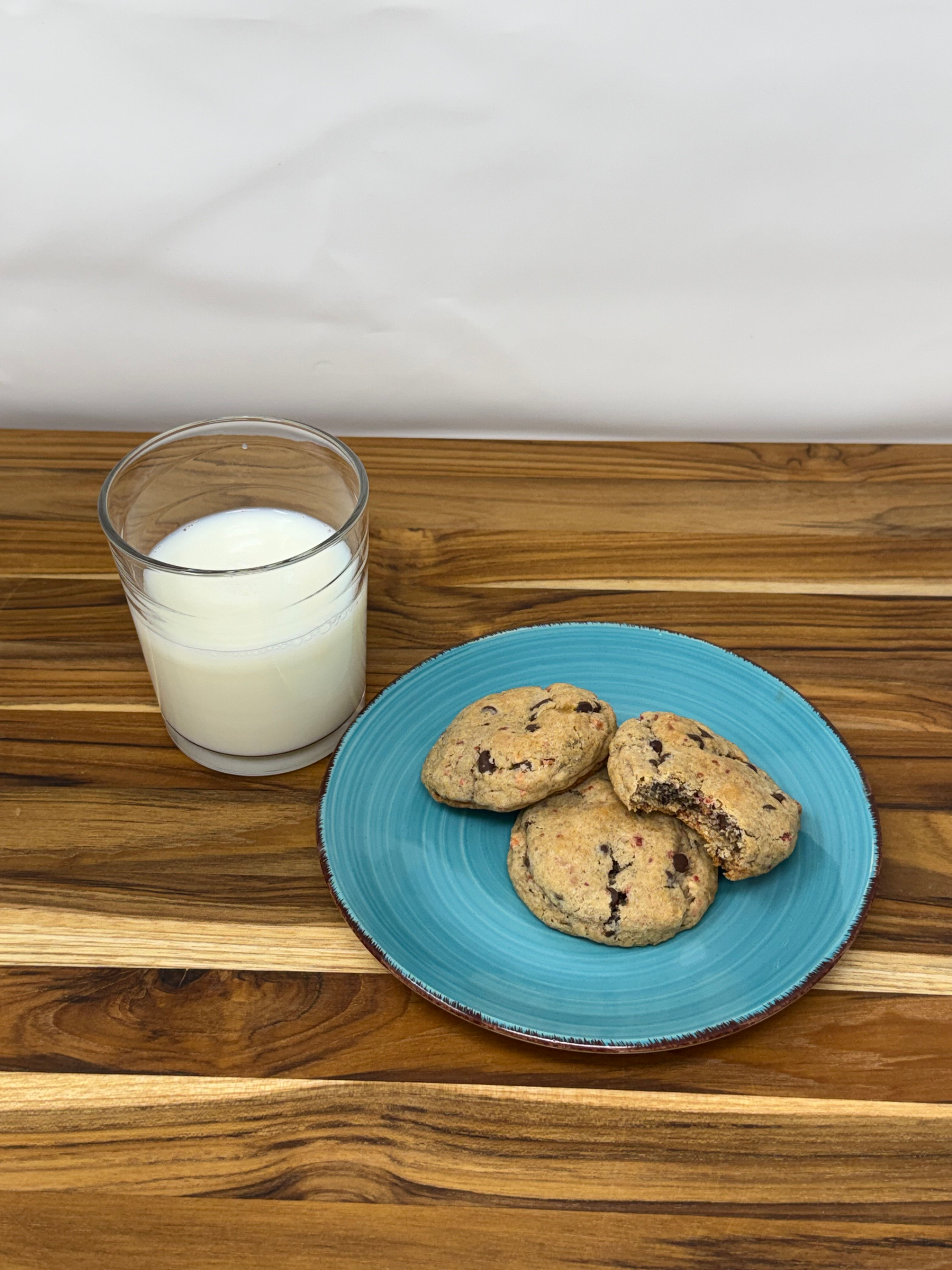 Strawberry Chocolate Sourdough Cookies