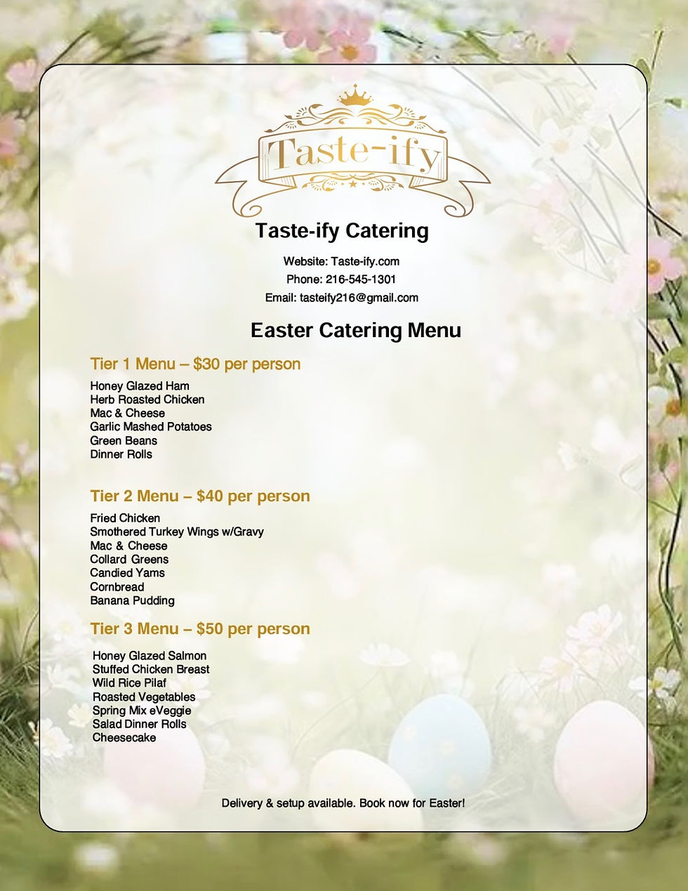 Tasteify2026EasterMenu