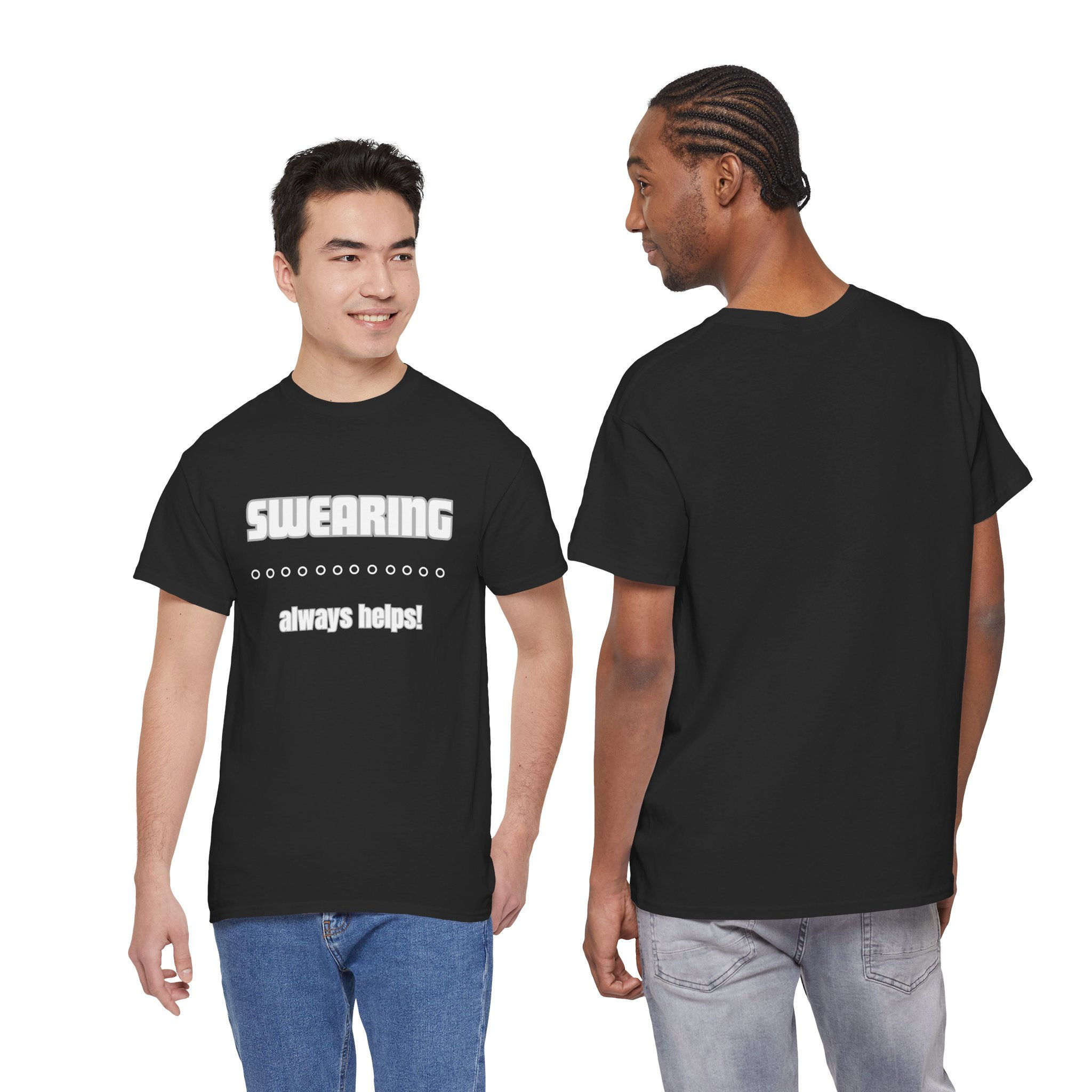 Swearing Always Helps Unisex Heavy Cotton Tee