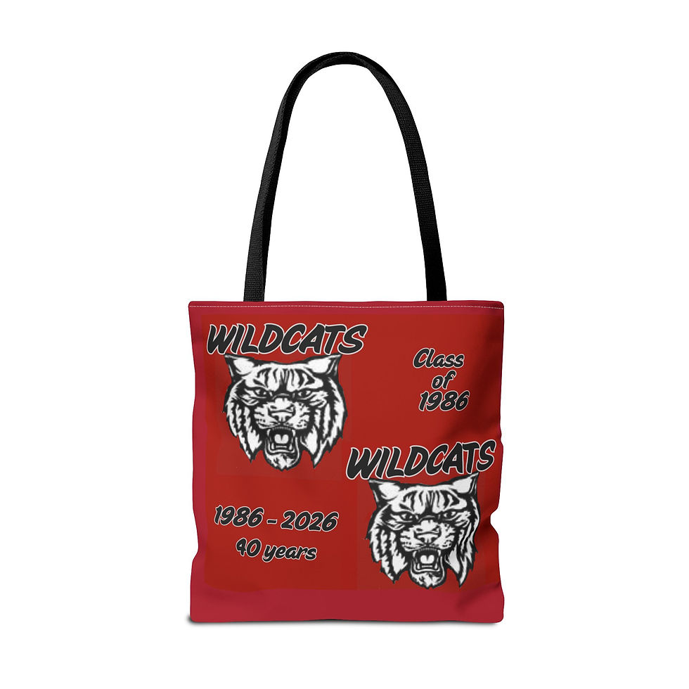 Thumbnail: Wildcats Class of 1986 Reunion Tote Bag – 1986–2026 40th Anniversary Tote