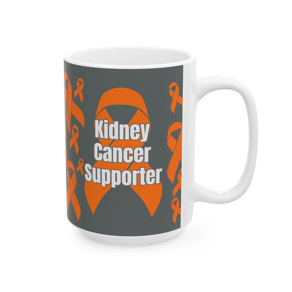 Thumbnail: KIDNEY CANCER SUPPORTER  Ceramic Mug,  Gift for Caregivers & Supporter