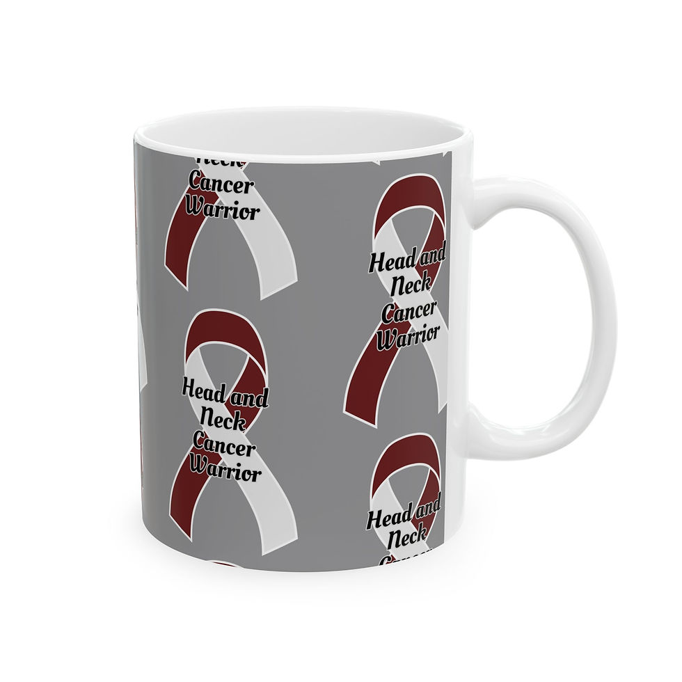 Thumbnail: Inspirational Head and Neck Cancer Warrior Mug, Motivational Gift, 2 sizes