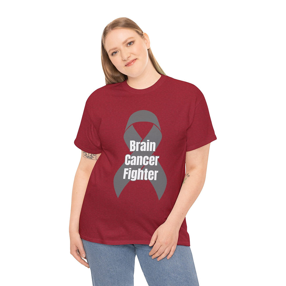 Thumbnail: Brain Cancer Fighter Tee - Unisex Support Shirt, Cancer Awareness Gift, 