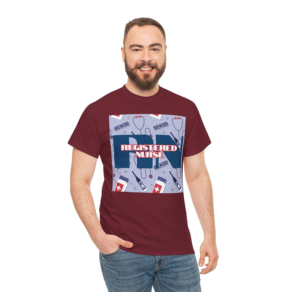 Thumbnail: Registered Nurse T-Shirt — Nurse Stethoscope & Medical Tools Graphic Tee