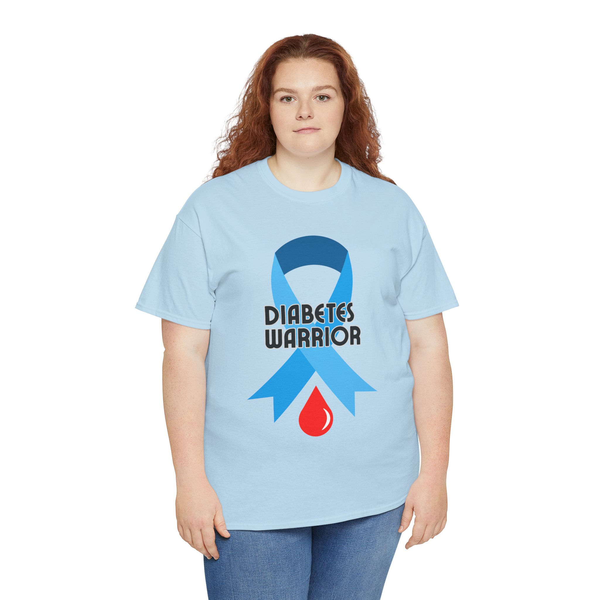 Diabetes Warrior Heavy Cotton Tee, Diabetes Awareness, great gift