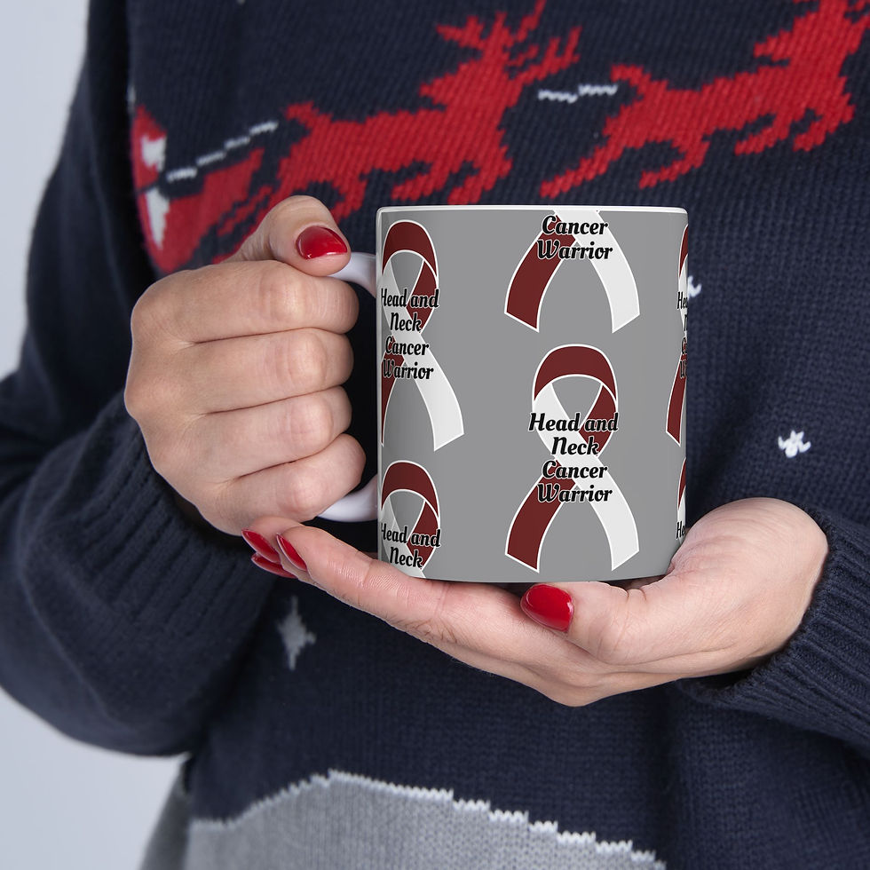 Thumbnail: Inspirational Head and Neck Cancer Warrior Mug, Motivational Gift, 2 sizes