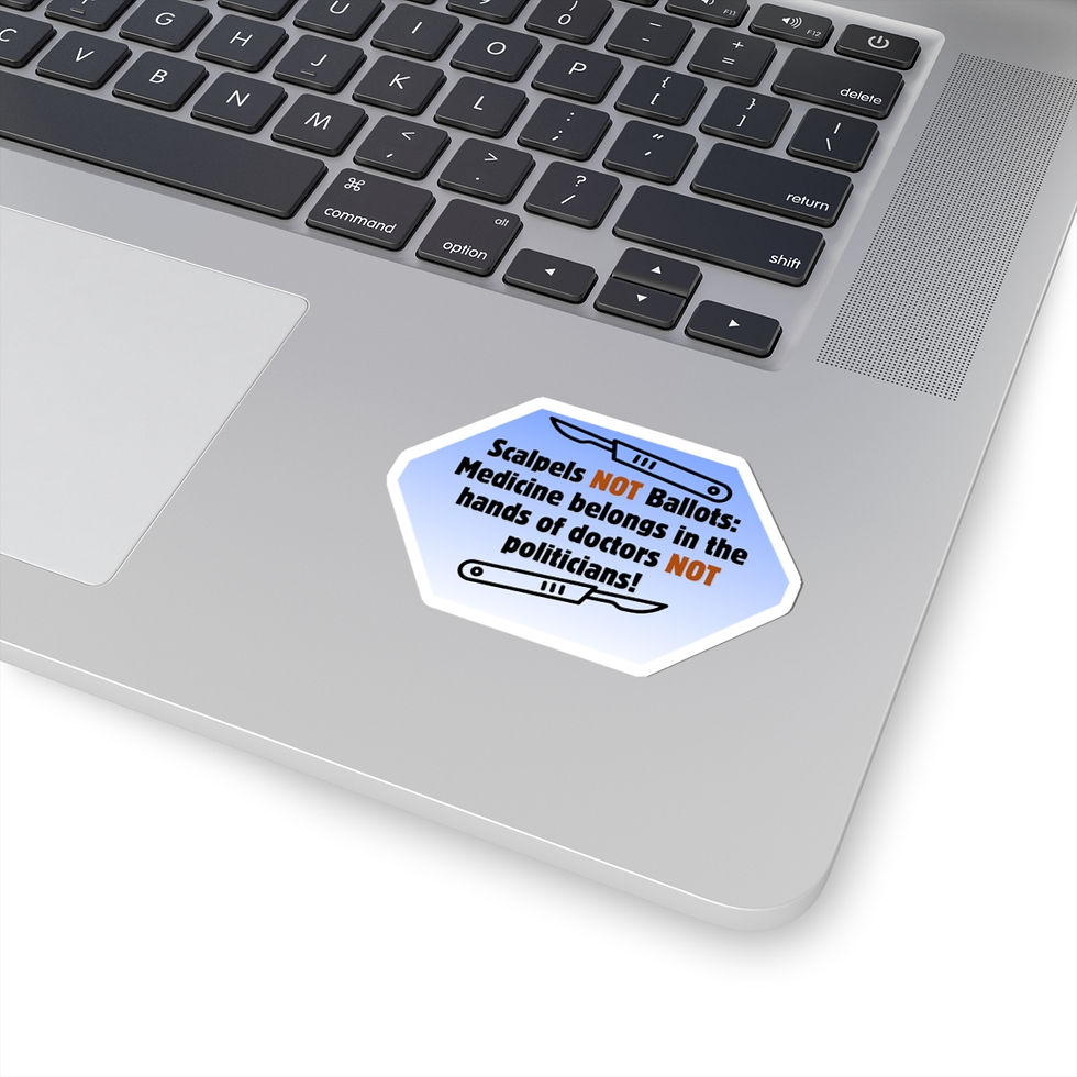 Thumbnail: Medical Advocacy Stickers - Political Awareness, Doctor Decor, Laptop Stickers, 