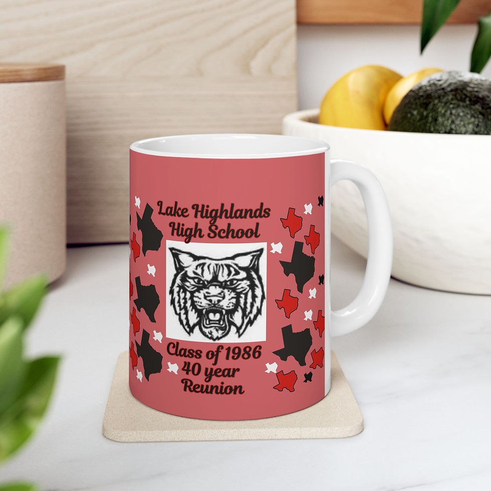 Thumbnail: Lake Highlands High School Class of 1986 Reunion Ceramic Mug – 40 Year Reunion
