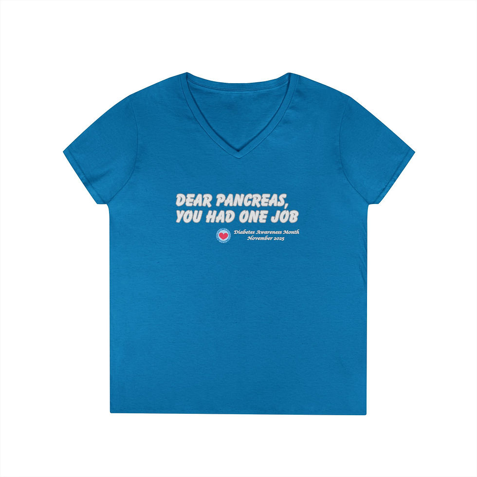 Thumbnail: Diabetes Awareness - Dear Pancreas. You Had One Job V-Neck T-Shirt - 