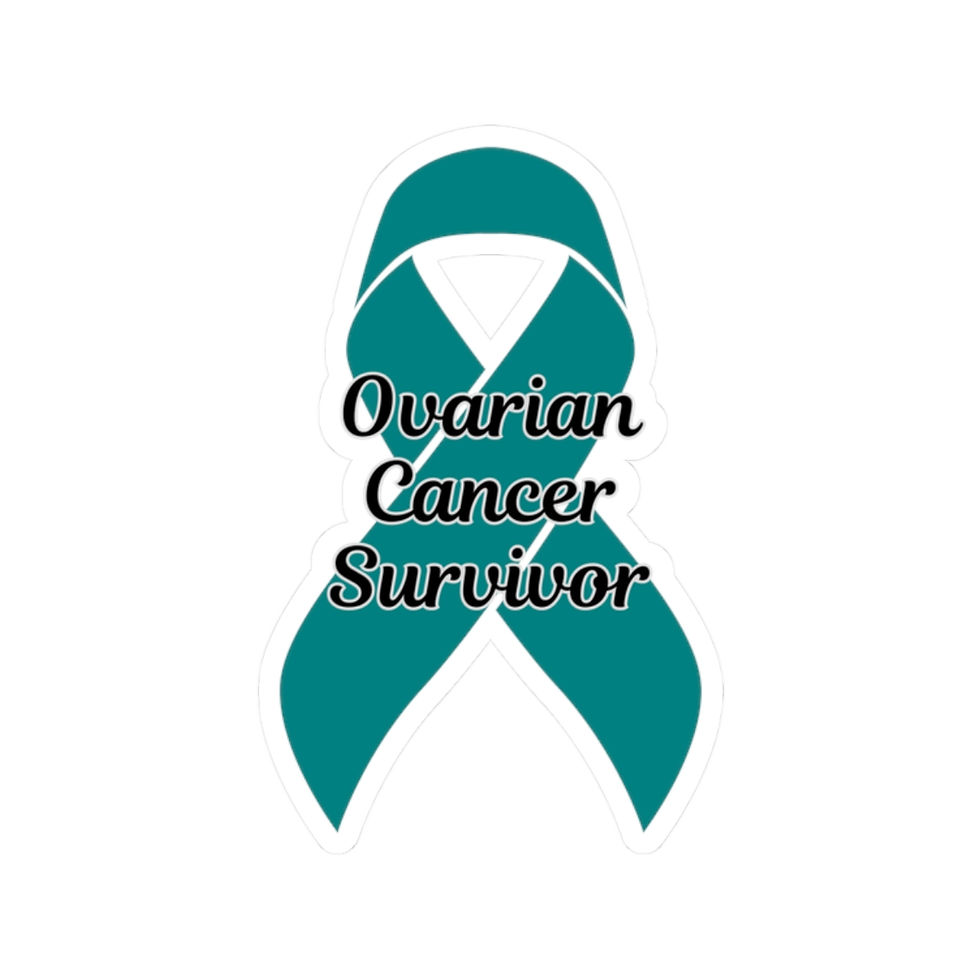 Thumbnail: Ovarian Cancer Survivor Stickers, Inspirational Stickers, Support Ovarian Cancer