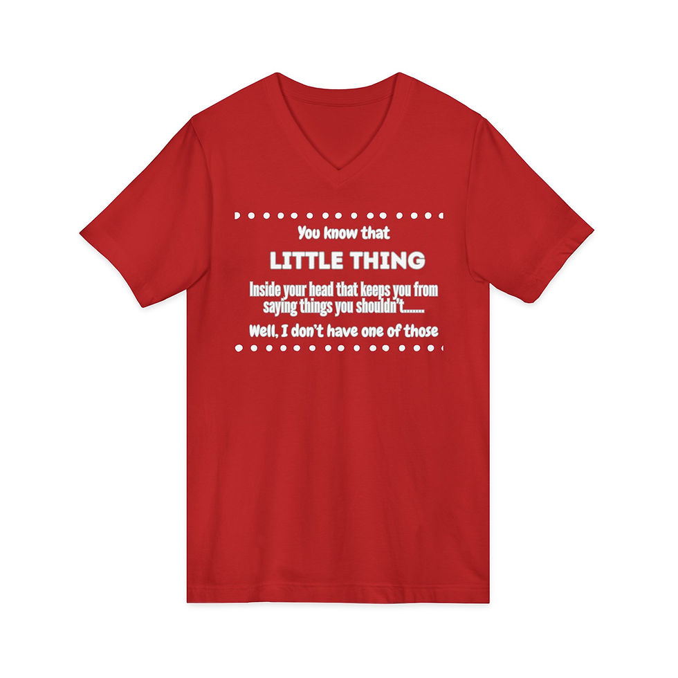 Thumbnail: Inspirational V-Neck Tee: "Little Things Matter"