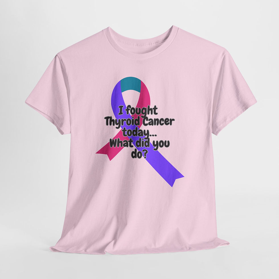 Thumbnail: I FOUGHT THYROID CANCER TODAY, WHAT DID YOU DO?  (Cancer Support/Awareness) Tee