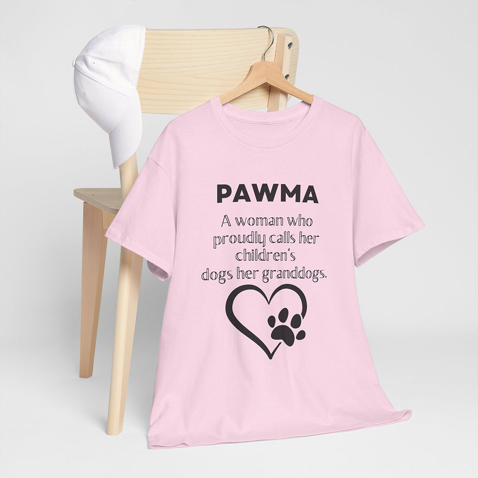 Thumbnail: Pawma Heavy Cotton Tee,Gift for Dog Moms,