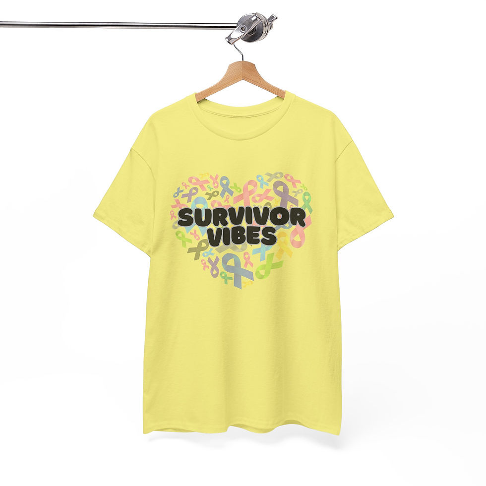 Thumbnail: Survivor VibesTee - Comfort, Empowerment, Support, Awareness, Gift for Survivors