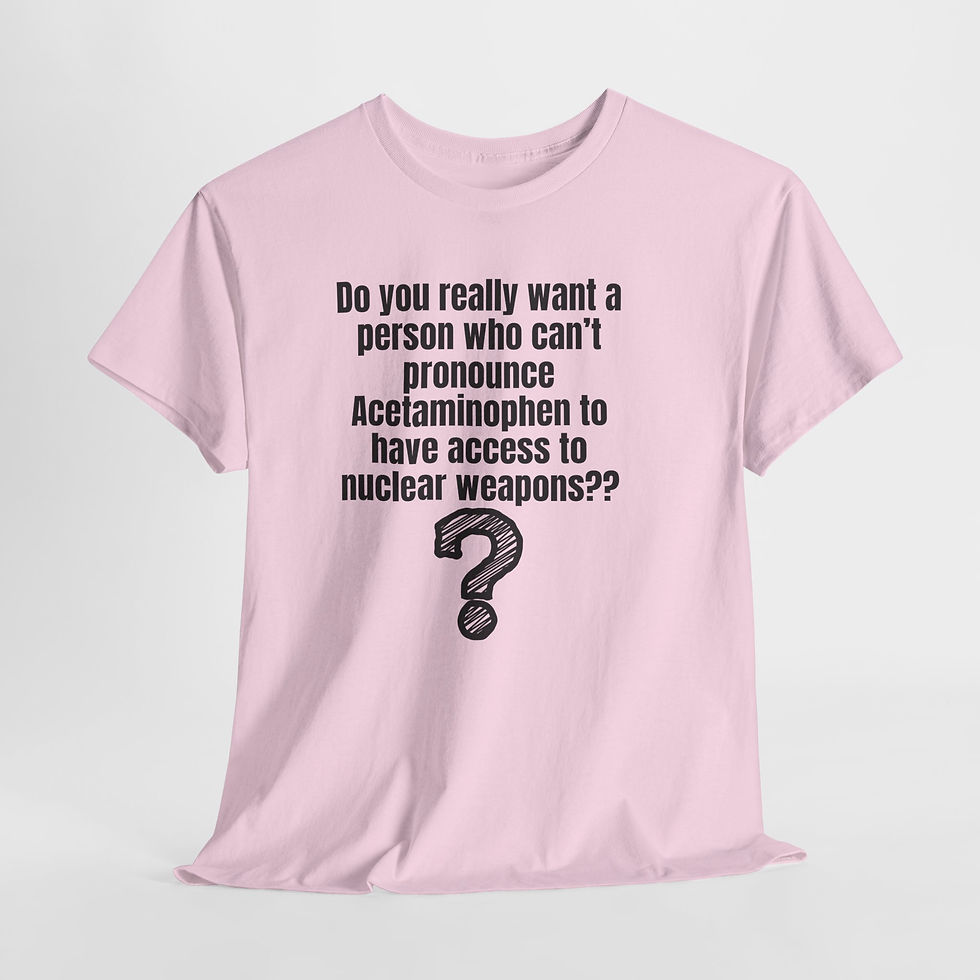 Thumbnail: DO YOU REALLY WANT A PERSON (Political Humor Tee)