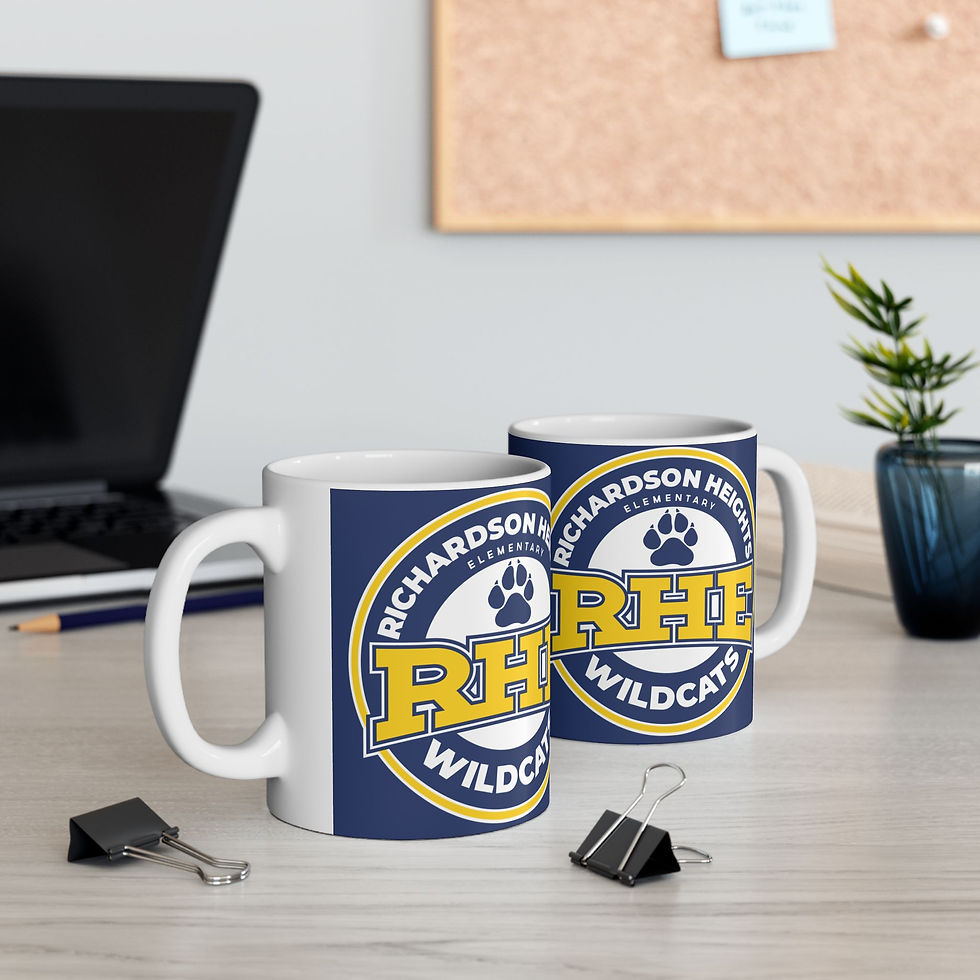 Thumbnail: Ceramic Mug - Richardson Heights Wildcats Logo Coffee Cup (11oz & 15oz)