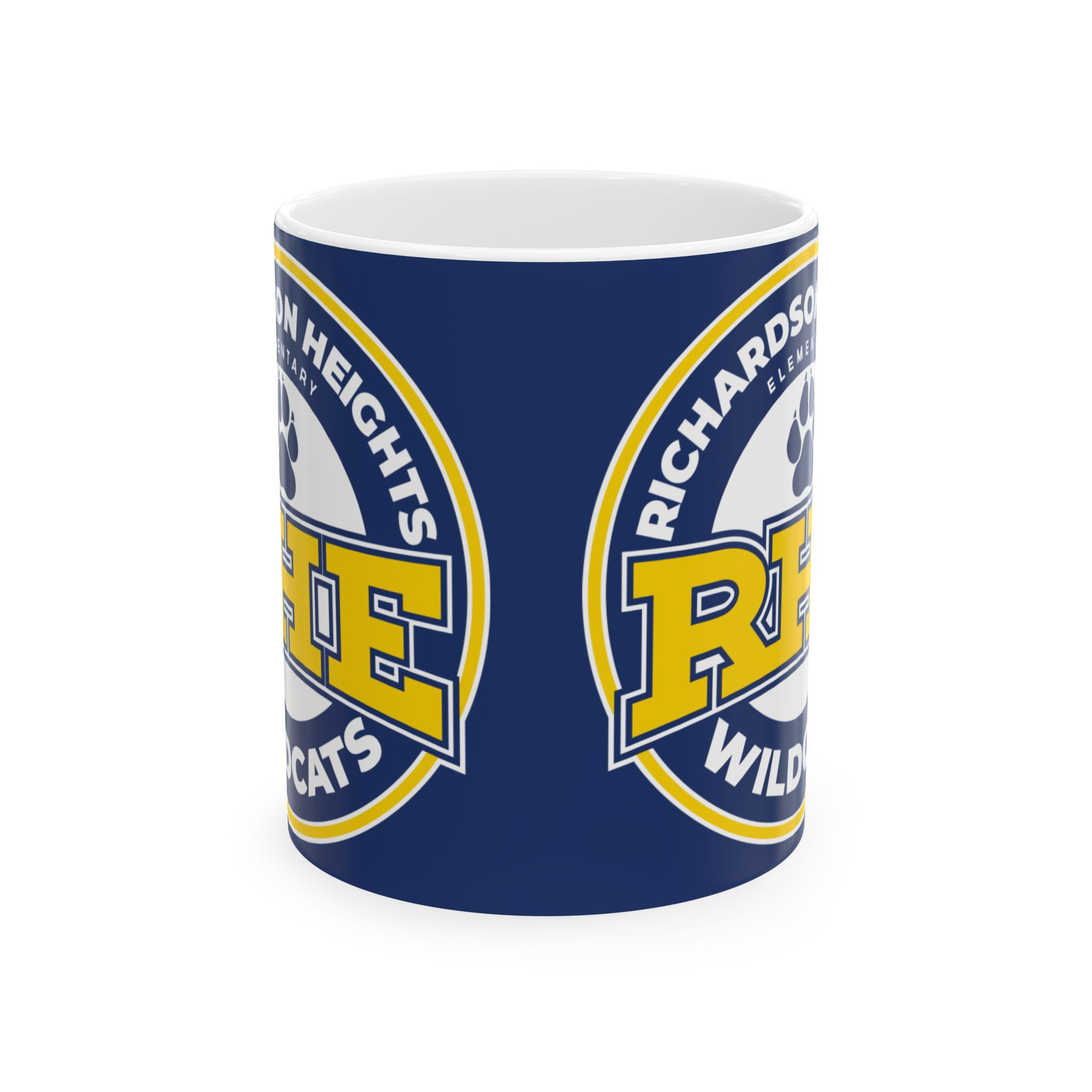 Ceramic Mug - Richardson Heights Wildcats Logo Coffee Cup (11oz & 15oz)