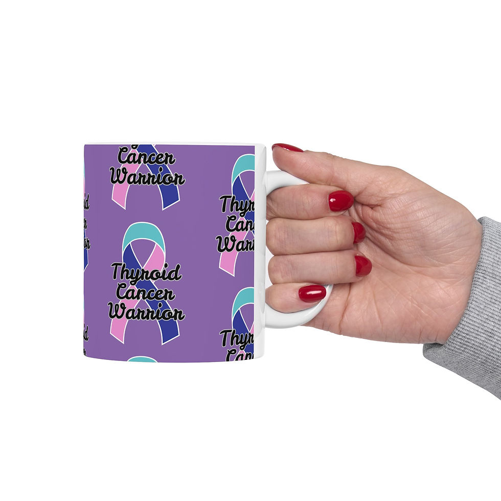 Thumbnail: Thyroid Cancer Warrior Mug | Support Gift | Awareness Cup |