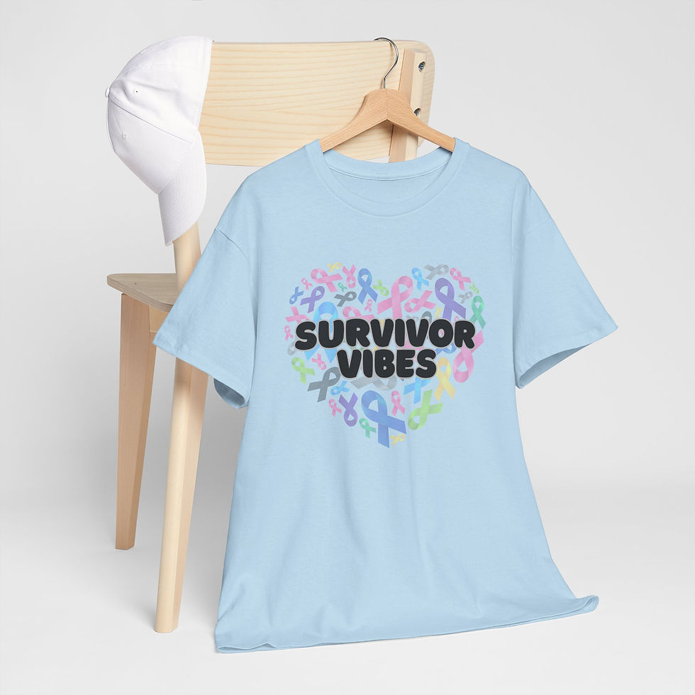 Thumbnail: Survivor VibesTee - Comfort, Empowerment, Support, Awareness, Gift for Survivors