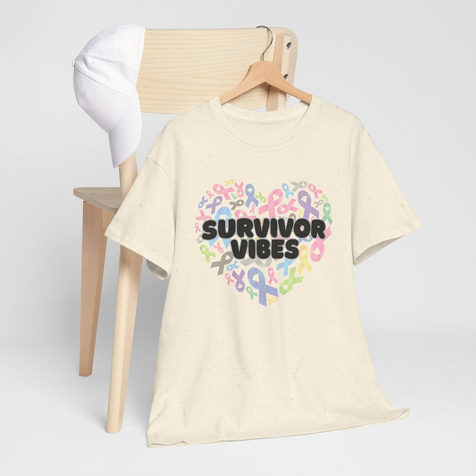 Thumbnail: Survivor VibesTee - Comfort, Empowerment, Support, Awareness, Gift for Survivors