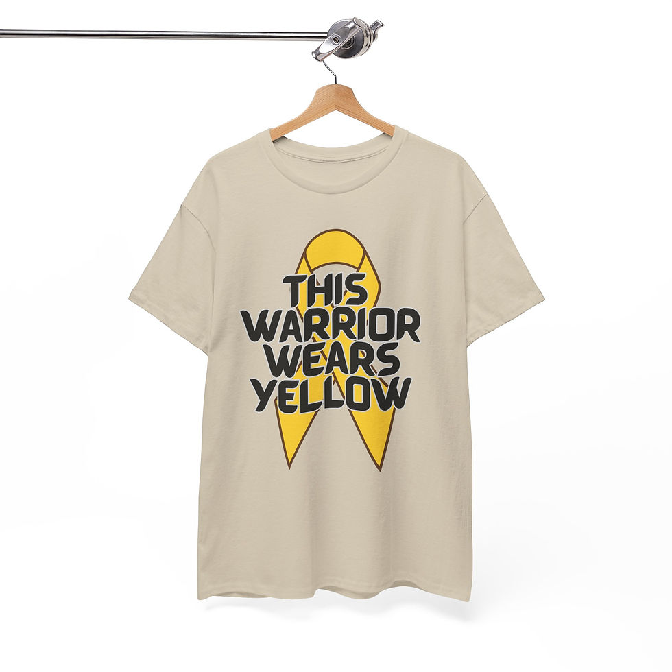 Thumbnail: THIS WARRIOR WEARS YELLOW (Childhood/Bone Cancer Awareness Support) Tee