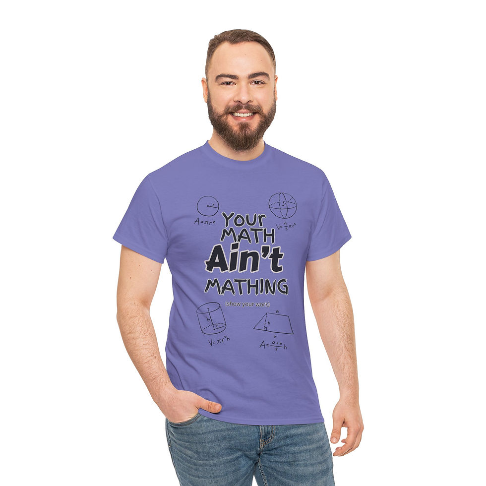 Thumbnail: Math Joke T-Shirt —"Your Math Ain't Mathing" Graphic Tee for Students & Teachers