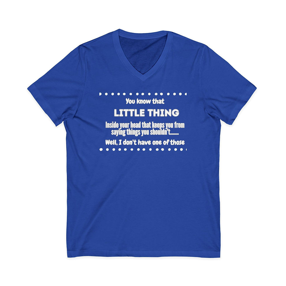 Thumbnail: Inspirational V-Neck Tee: "Little Things Matter"