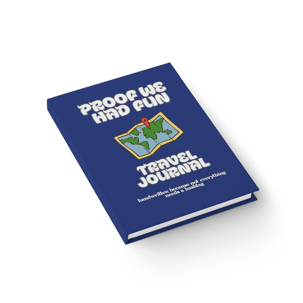Thumbnail: Travel Journal — "Proof We Had Fun" Ruled Notebook
