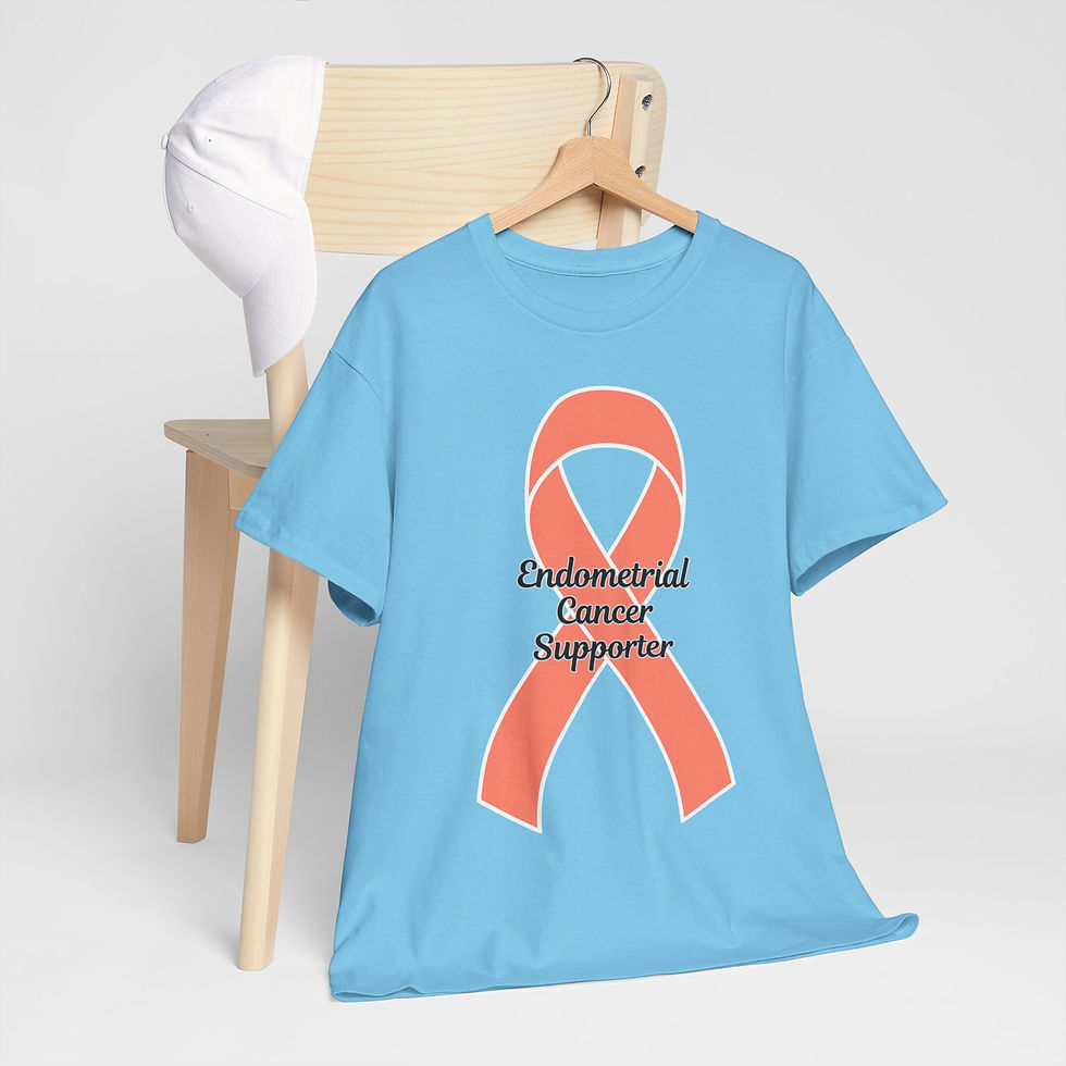 Thumbnail: Endometrial Cancer Supporter Tee, Gift for Supporters. September Awareness Month