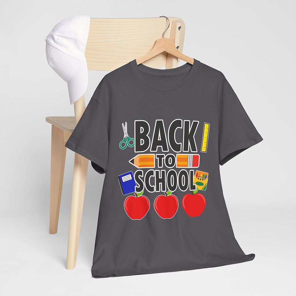 Thumbnail: Back to School T-Shirt — Kids School Supplies Graphic Tee