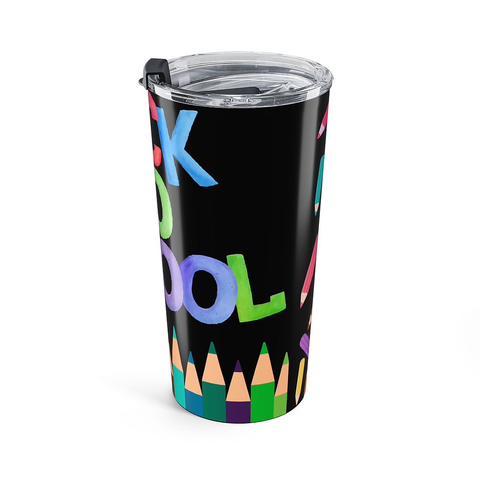 Thumbnail: Back to School 20oz Tumbler — Colorful Pencil Design