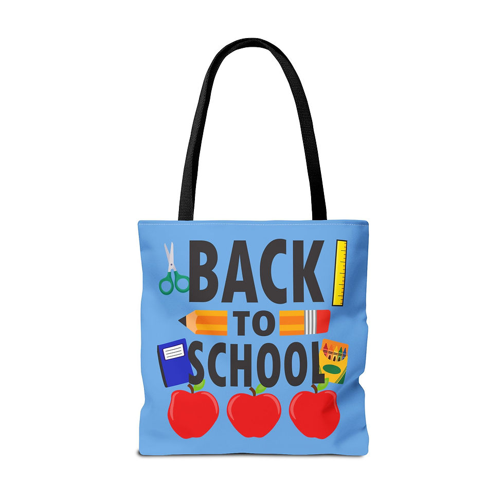 Thumbnail: Back to School Tote Bag — Teacher & Student Supplies Design