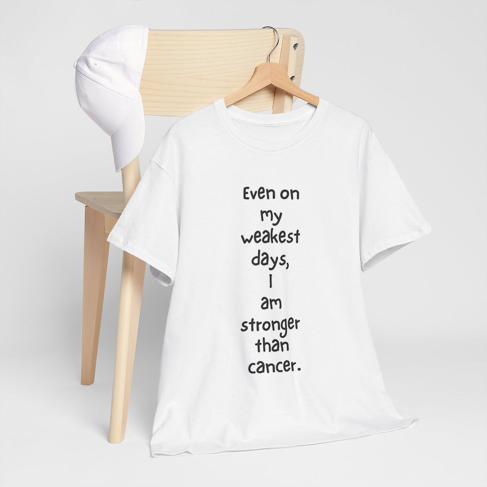 Thumbnail: EVEN ON MY WEAKEST DAY, I AM STRONGER THAN CANCER.T-Shirt, Fight Against Cancer,