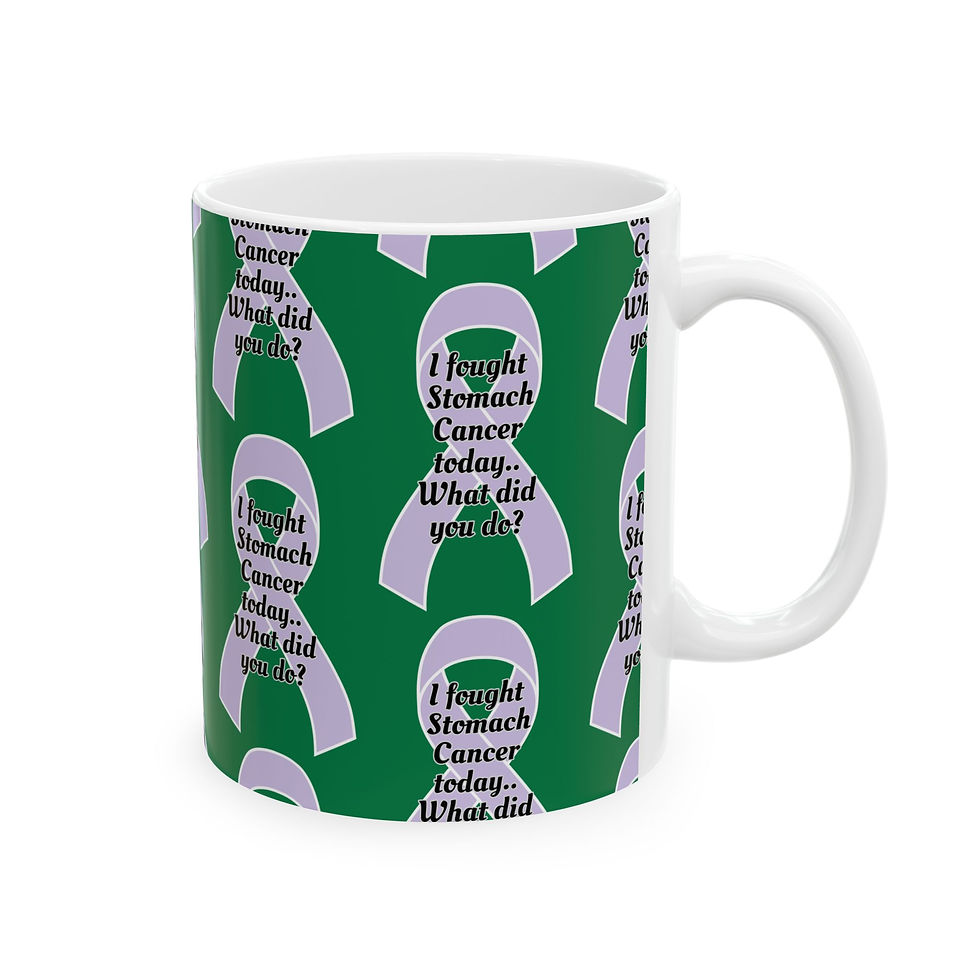 Thumbnail: Empowering Stomach Cancer Awareness Mug | I Fought Stomach Cancer Today, 