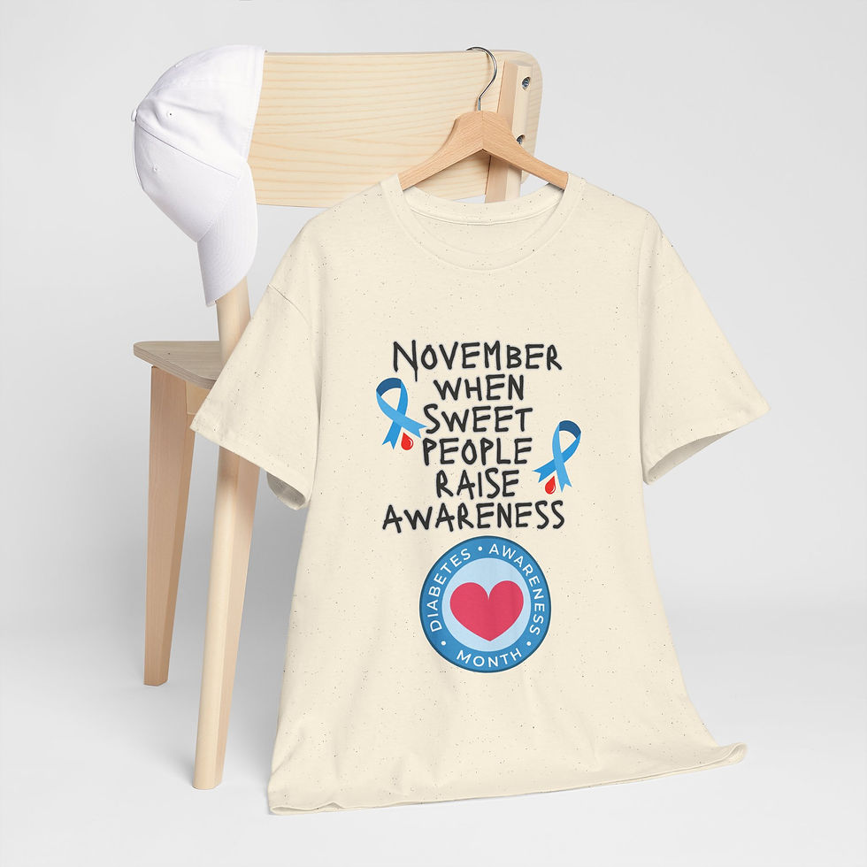 Thumbnail: Diabetes Awareness Heavy Cotton Tee, Diabetic Gift
