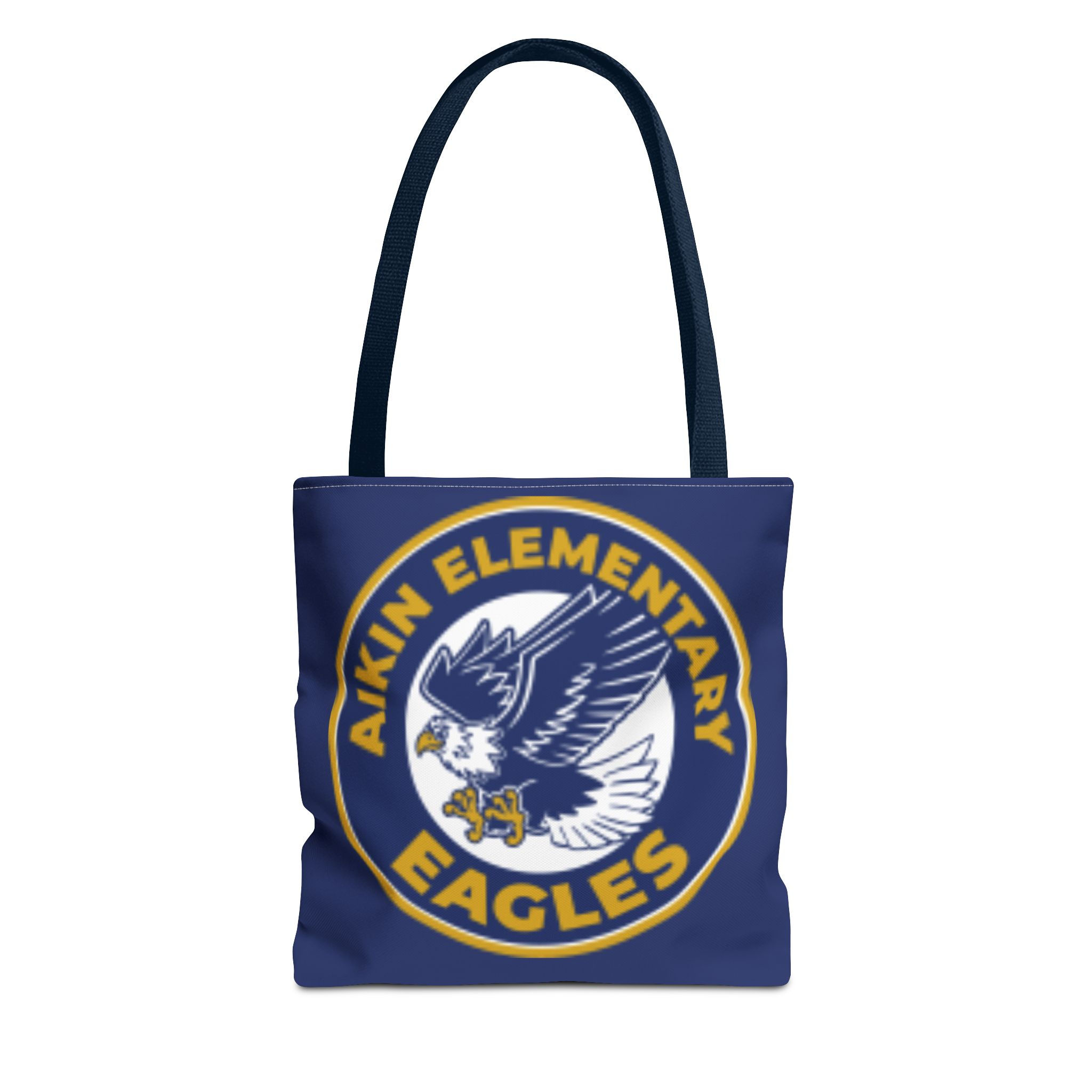 Aikin Elementary Eagles Tote Bag (front and back)— School Spirit Canvas Tote