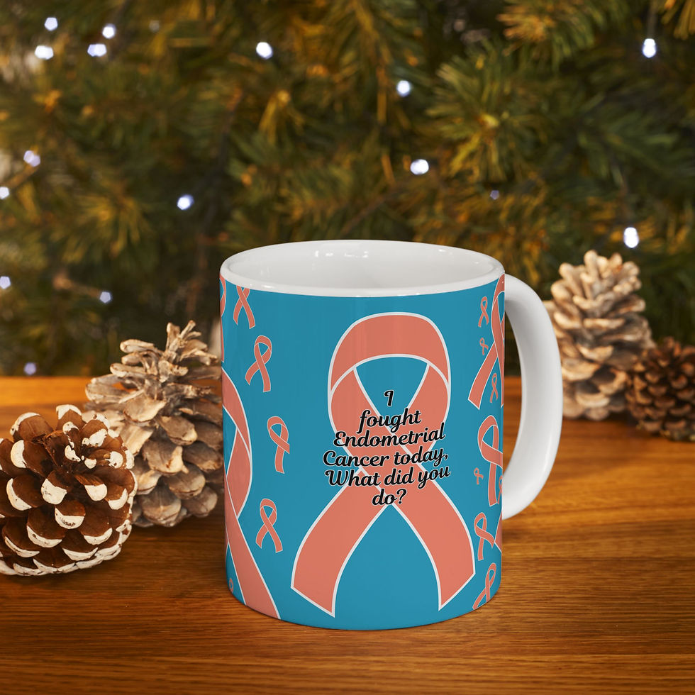 Thumbnail: I FOUGHT ENDOMETRIAL CANCER TODAY, WHAT DID YOU DO?Mug/Great Cancer Fighter Gift
