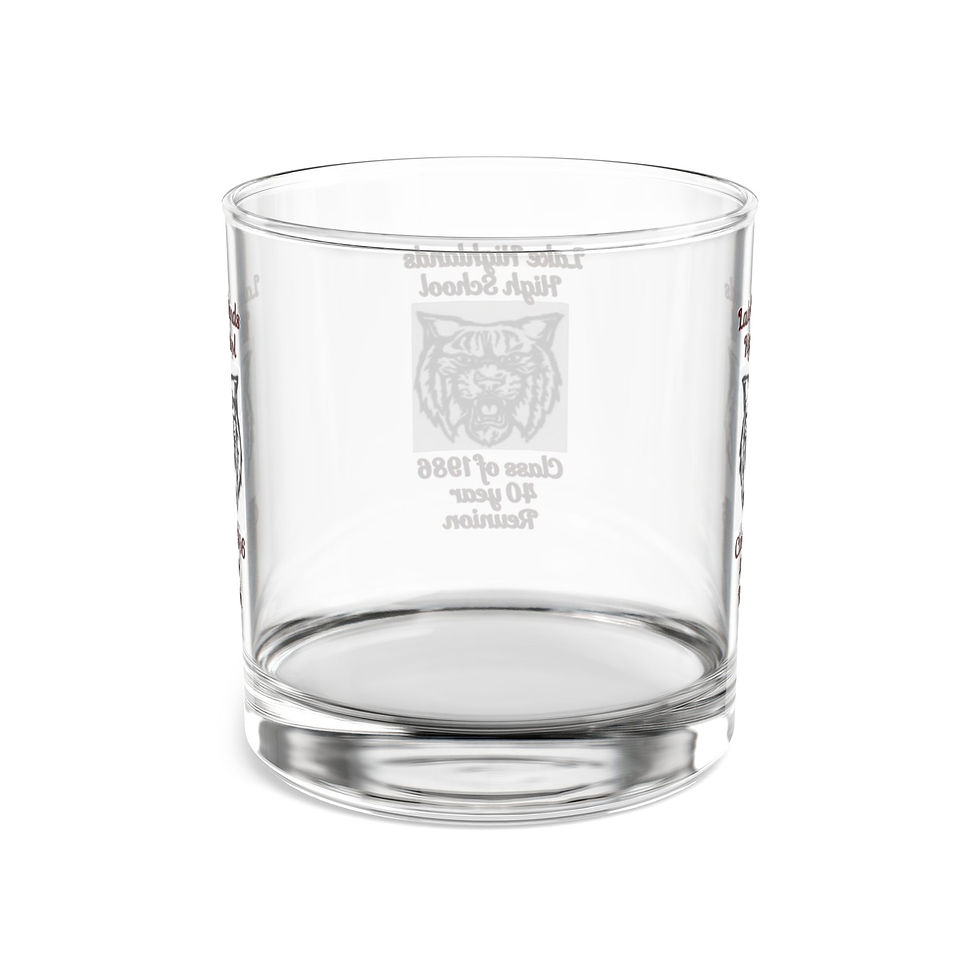 Thumbnail: 10 oz Rocks Glass — Lake Highlands High School Wildcat Alumni Commemorative