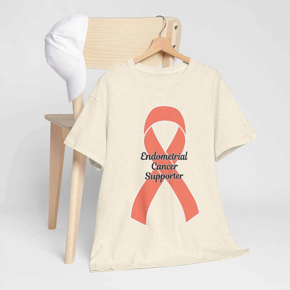 Thumbnail: Endometrial Cancer Supporter Tee, Gift for Supporters. September Awareness Month