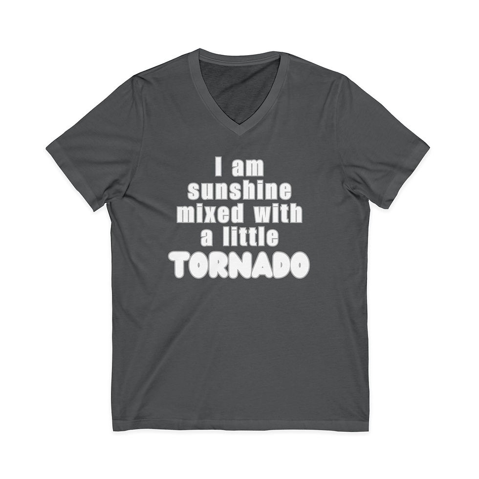 Thumbnail: Sunshine Mixed With a Little Tornado V-Neck Tee
