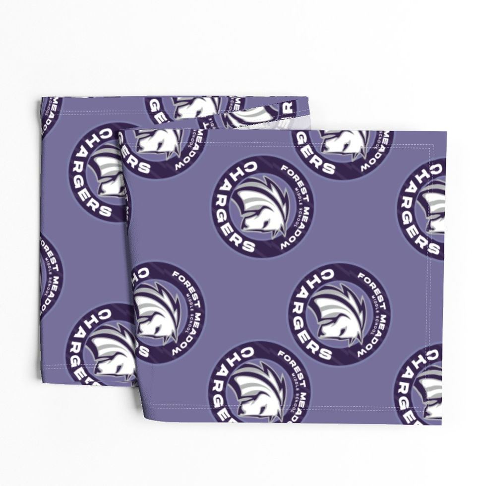 Thumbnail: Forest Meadow Middle School on grayish purple Table Runner