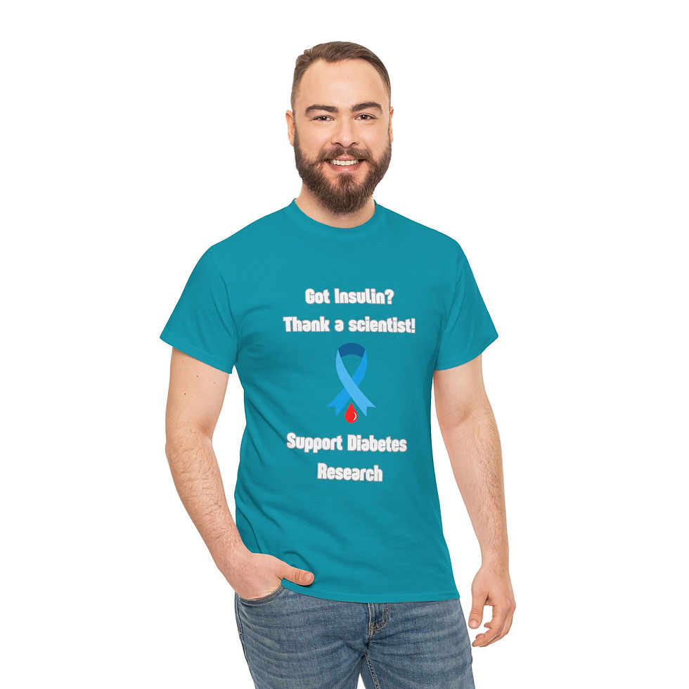 Thumbnail: Diabetes Awareness Heavy Cotton Tee - Support Science & Research