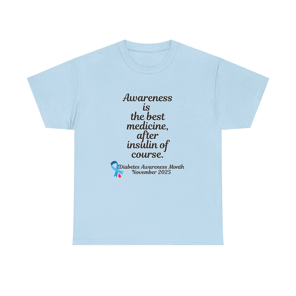 Thumbnail: Diabetes Awareness Heavy Cotton Tee, Diabetic gift
