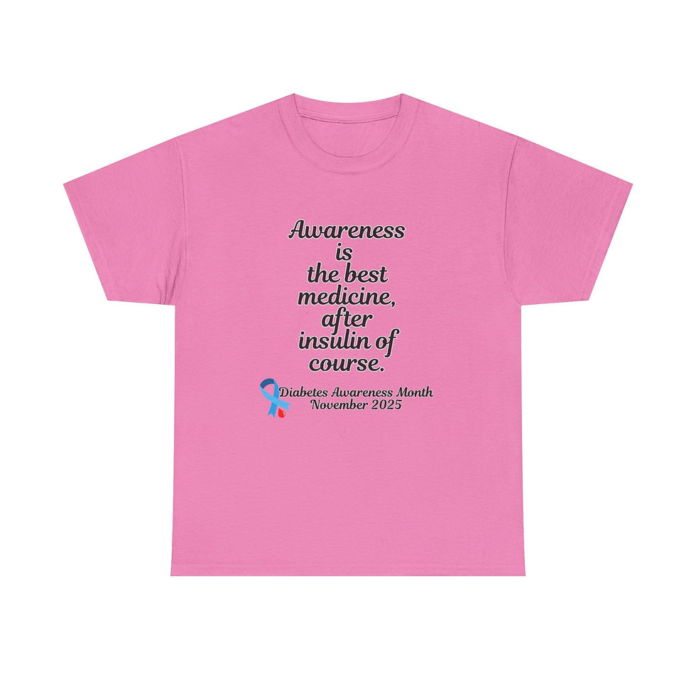 Thumbnail: Diabetes Awareness Heavy Cotton Tee, Diabetic gift